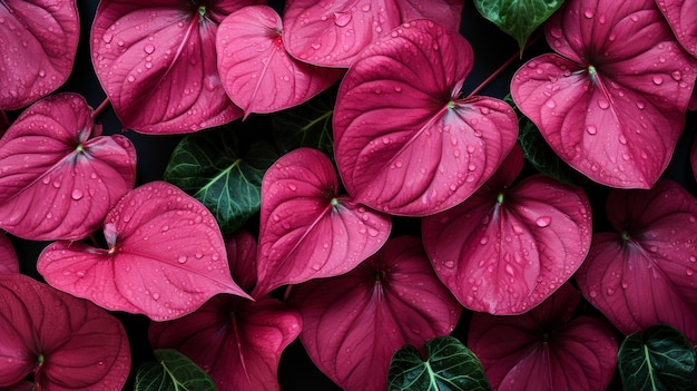 Achtergrond van bladeren van caladiumplanten