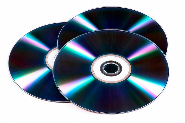 Achtergrond van cd's of dvd's