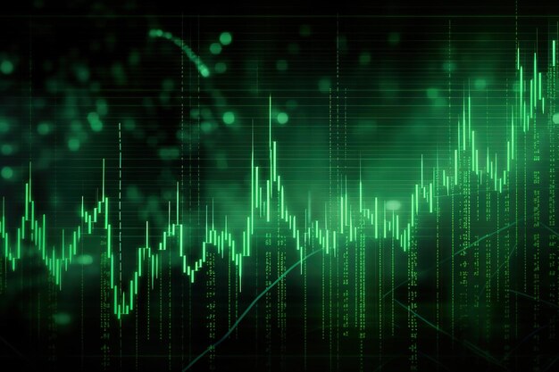 achtergrond van de economische en financiële diagrammen