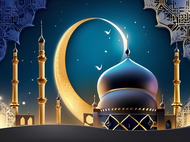 achtergrond van de ramadan poster