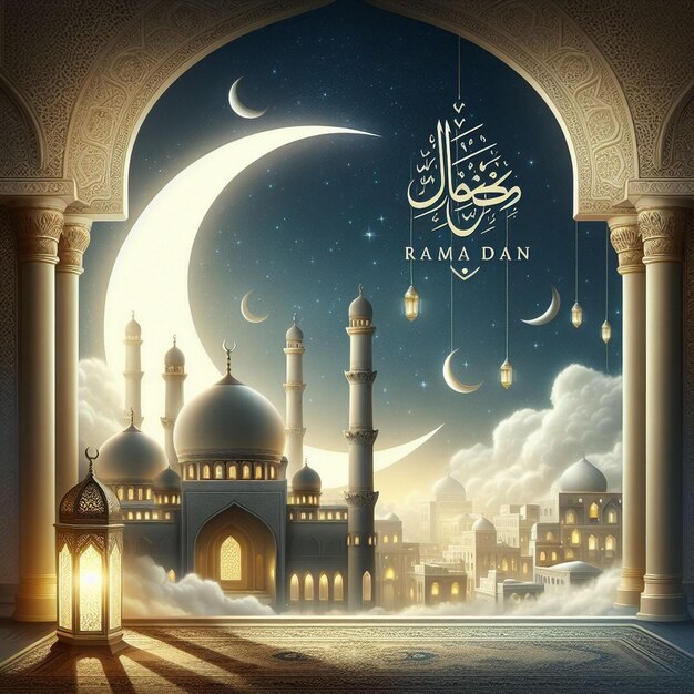 achtergrond van de ramadan poster