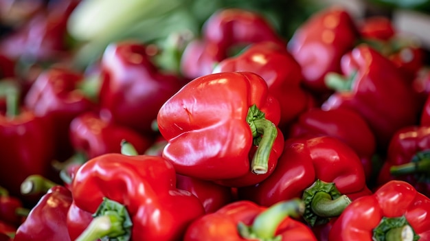 Foto achtergrond van de red peppers pile