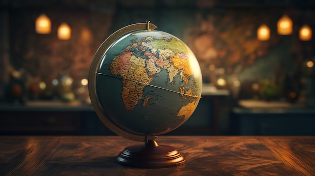 Foto achtergrond van de vintage globe