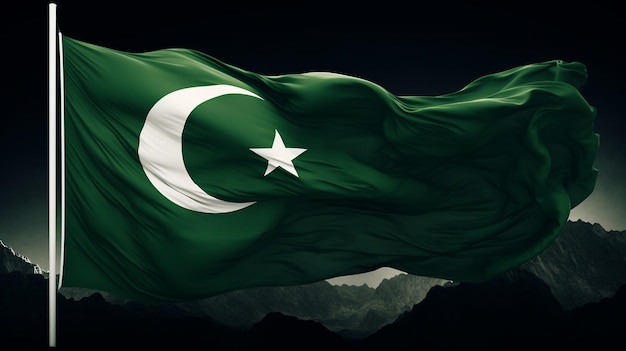Achtergrond van de vlag van Pakistan