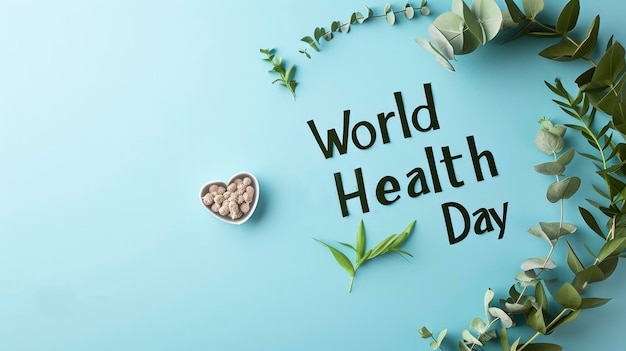 Foto achtergrond van de wereldgezondheidsdag