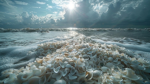 Achtergrond van een rustig strand