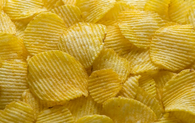 Achtergrond van gefrituurde chips