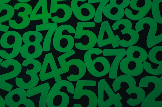Achtergrond van getallen of naadloos patroon met getallen