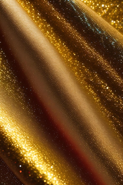 Achtergrond van gouden pailletten Mode glanzende stof Schalen van ronde pailletten