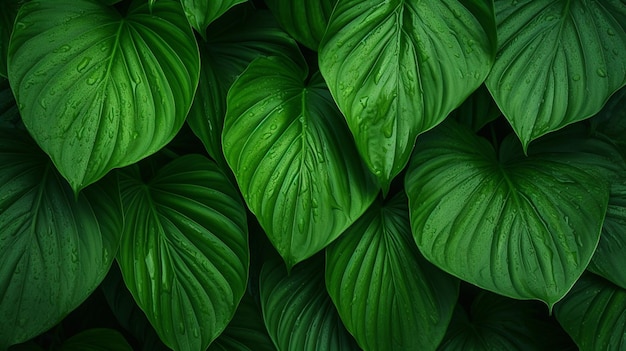 achtergrond van groene bladnatuur