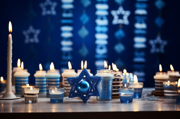 Foto achtergrond van hanukkah