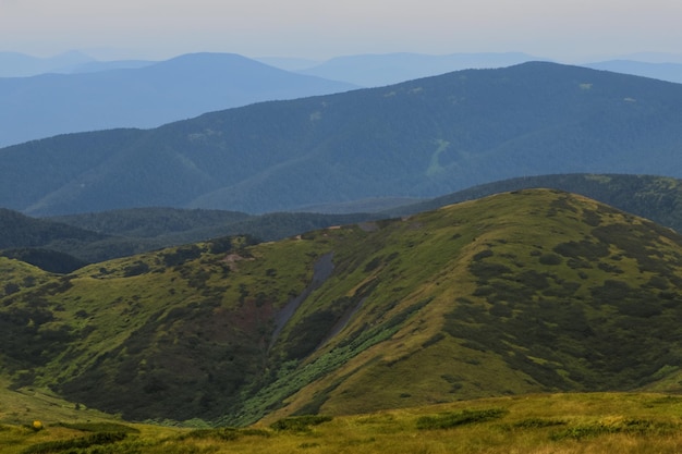 achtergrond van het berglandschap