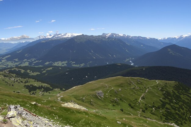 achtergrond van het berglandschap