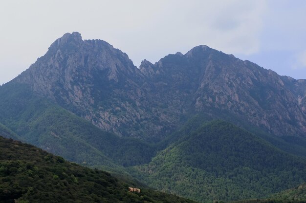 Foto achtergrond van het berglandschap