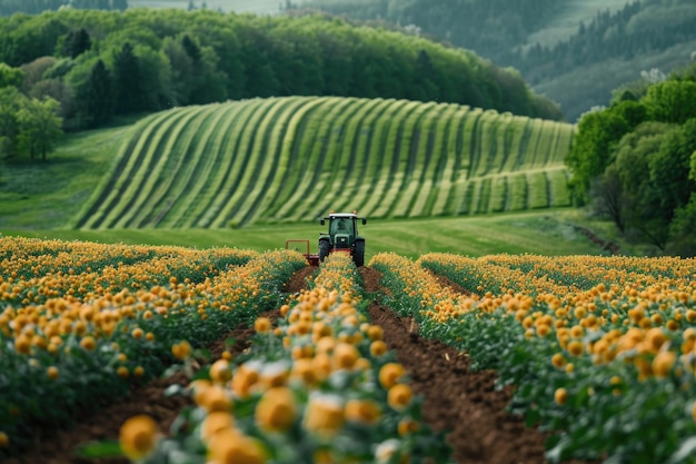 achtergrond van het landbouwveld