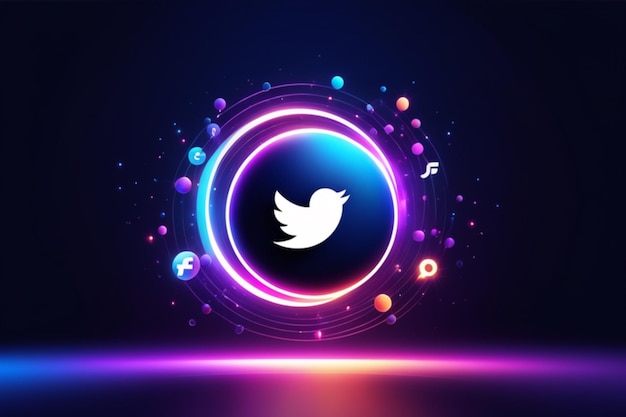 achtergrond van het magische twitter-logo