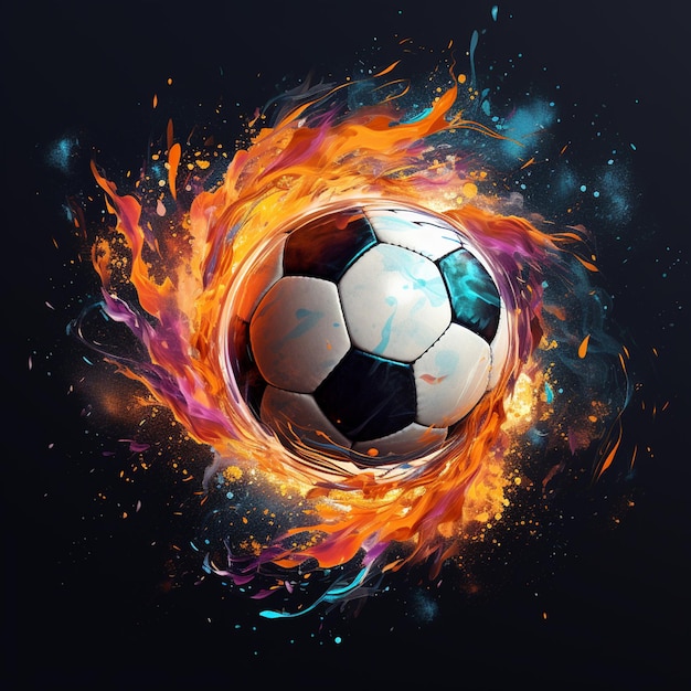 achtergrond van het voetballogo