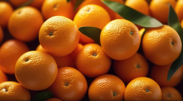 achtergrond van realistische niet geschilde oranje mandarijnen die bovenop elkaar liggen