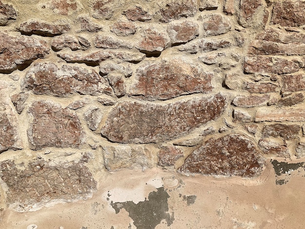 Achtergrond van stenen muur textuur Close-up Selectieve aandacht