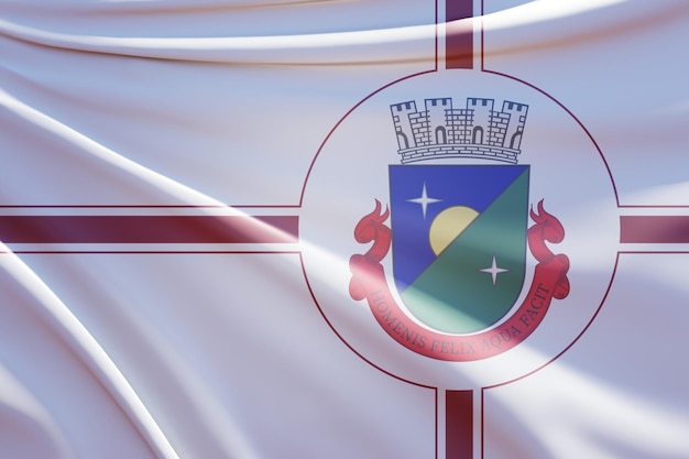 achtergrond van sume vlag op golvende stof