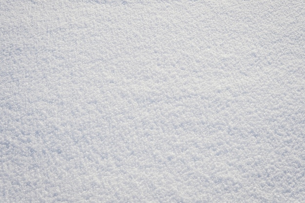 Achtergrond van verse sneeuwtextuur in blauwe toon. witte textuur van vers gevallen sneeuw