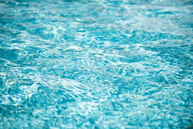 Achtergrond van wateroppervlak blauw zwembad