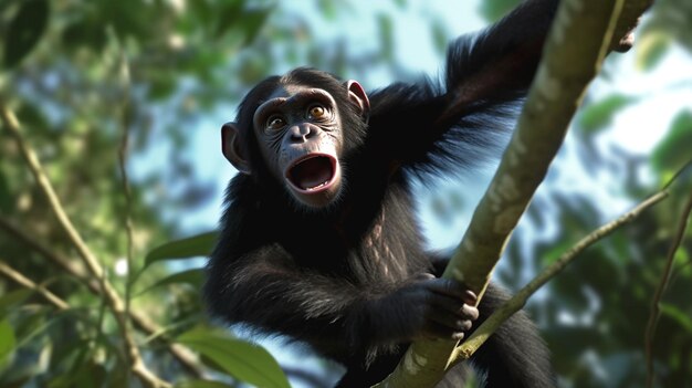 achtergrond voor chimpansees