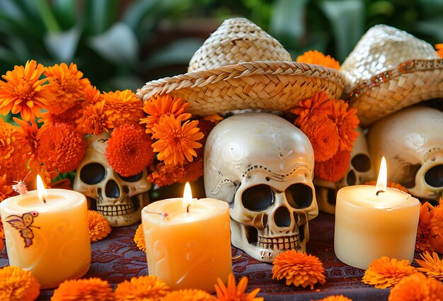 Achtergrond voor dia de muertos vakantie