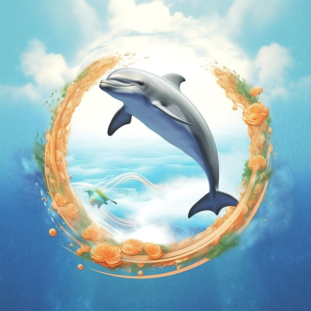 Foto achtergrond voor dolfijnen