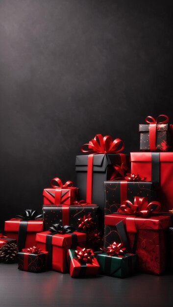 Achtergrond voor kerstcadeaus