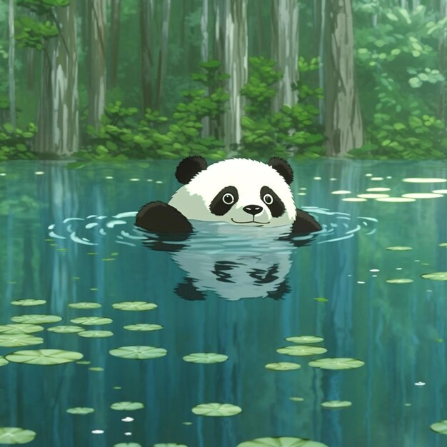 Foto achtergrond voor panda