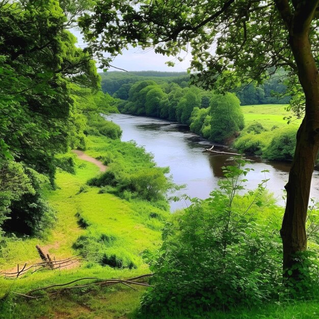 Achtergrond voor rivier