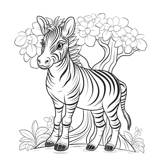 Foto achtergrond voor zebra