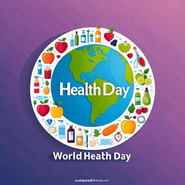 Foto achtergrondbeeld van de wereldgezondheidsdag