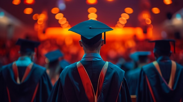 Achtergrondbeeld van een student met een diploma geïsoleerd op wit