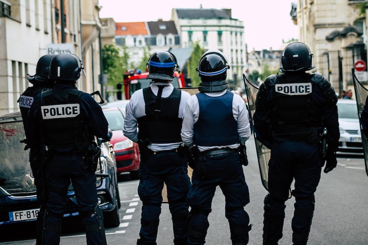 Foto achtergrondbeeld van mensen in de stad