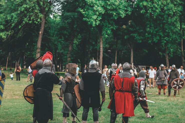 Foto achtergrondbeeld van mensen tijdens een muziekconcert op het veld