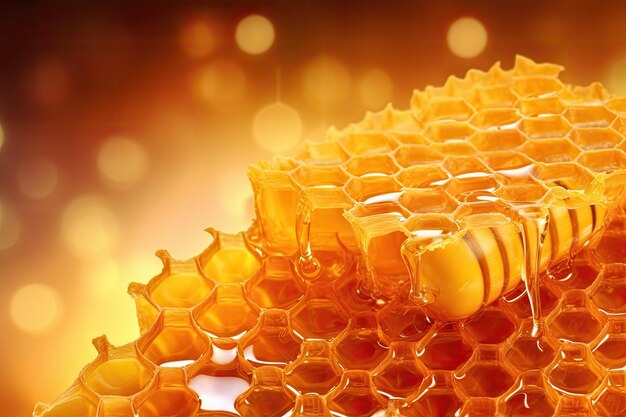 achtergrondhoningraat met honing