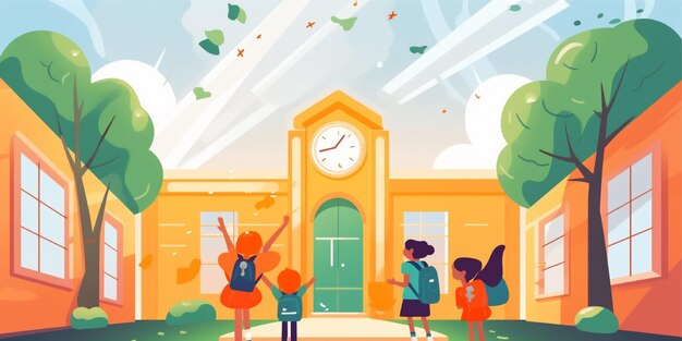 achtergrondillustratie van de internationale dag voor onderwijs en geletterdheid