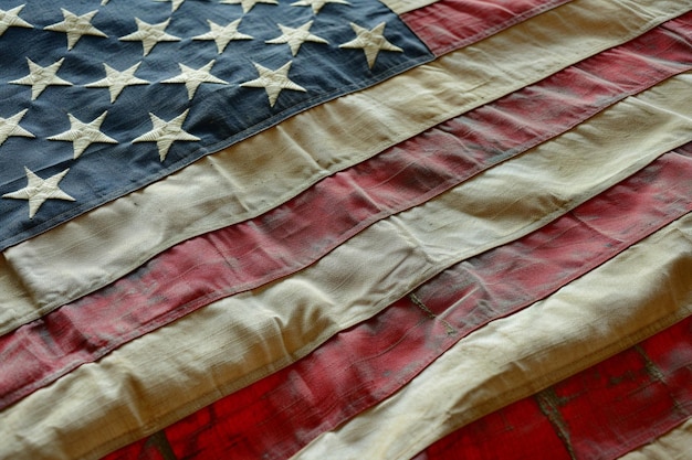 achtergrondontwerp van de Amerikaanse vlag met vuurwerk
