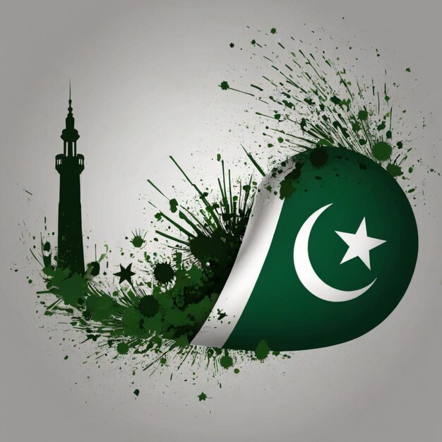 Achtergrondontwerp voor Pakistan Day