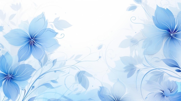 achtergrondpatroon doorzichtige blauwe bloemen