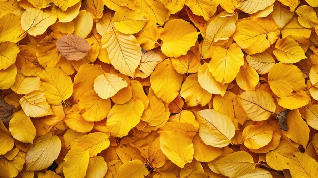 achtergrondstructuur van gele bladeren herfstblad achtergrond