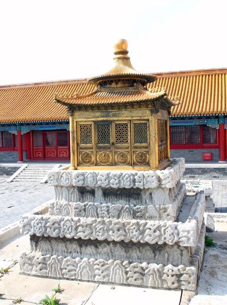 acient lamp in Forbidden palace, Beijing China