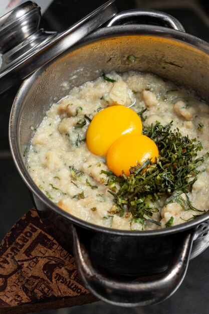 acorda de marisco portuguese traditional seafood bread and egg stew