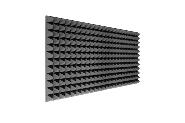 Acoustic foam rubber for recording studios