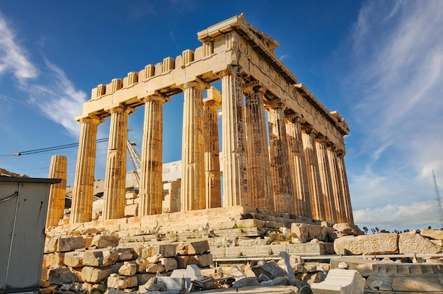 Acropolis Parthenon in Athens of Greece