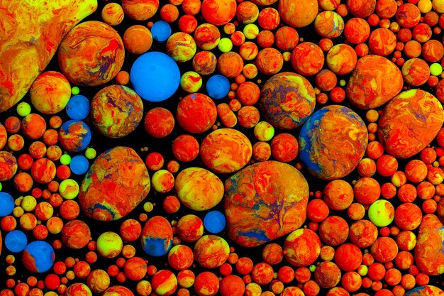 Foto pittura ad olio acrilica esplosione di colore