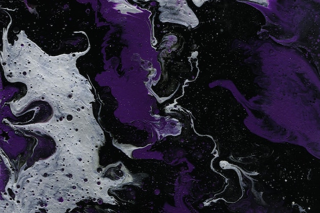 Acrylic texture made in fluid pour technique