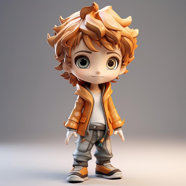 Action figures of anime characters generated by AI